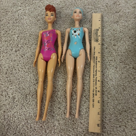 Barbie Doll Lot of Two 2019 2020 Color Reveal Fashion Doll Mattel Swimsuit - Picture 2 of 7